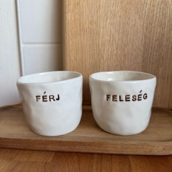 Aranyozott Feleség-Férj pohár - Image 2