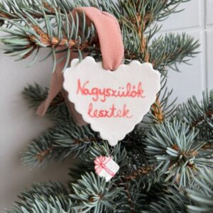 'Nagyszülők lesztek' karácsonyfadísz