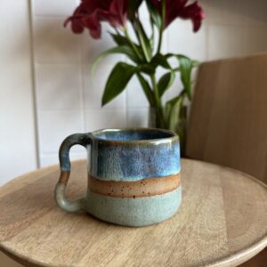 Zöld mintás bögre