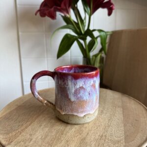 Piros átmenetes bögre